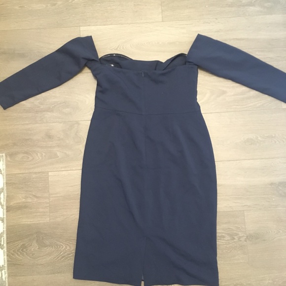 Lavish Alice Navy Blue Cut Out Dress - Picture 5 of 6